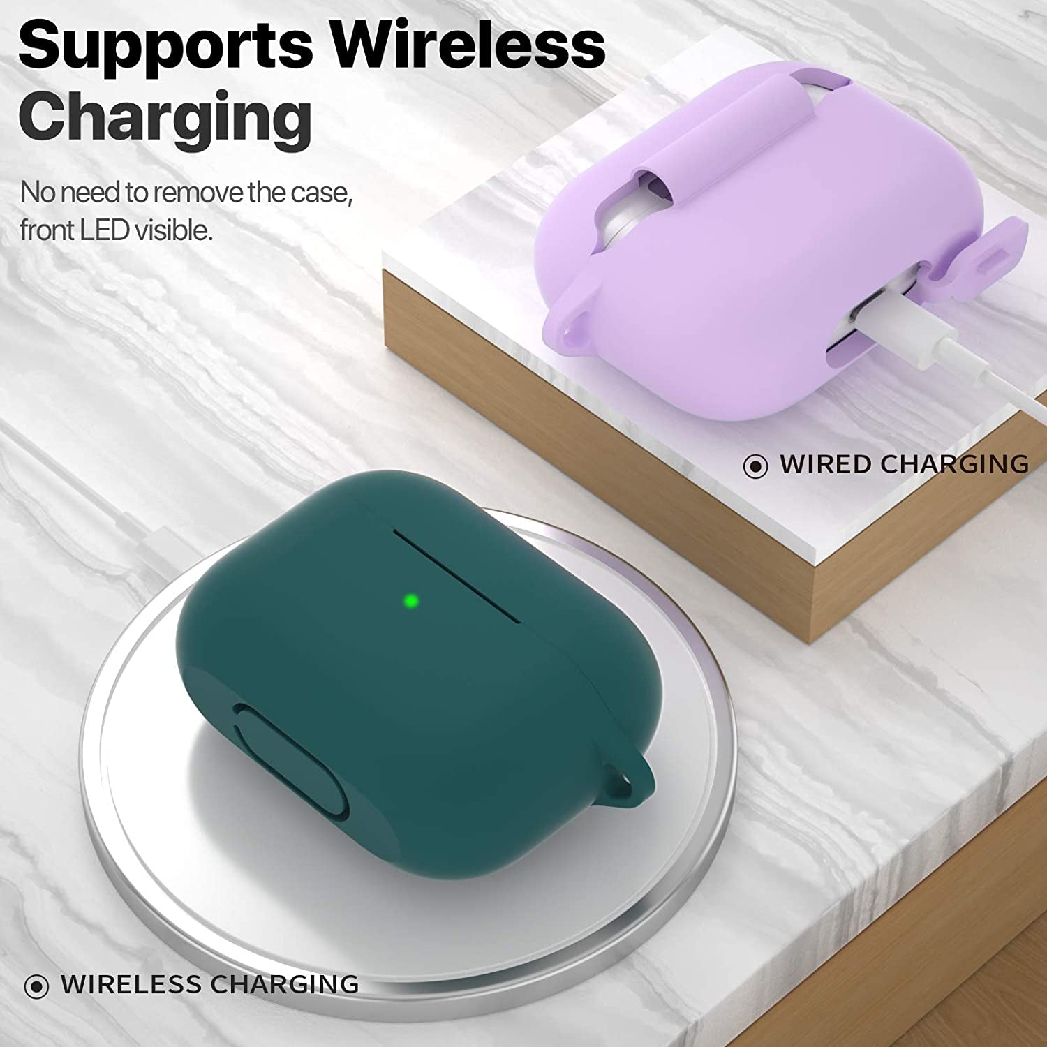 Protective Silicone Case Cover for AirPods Pro 1st & 2nd Gen