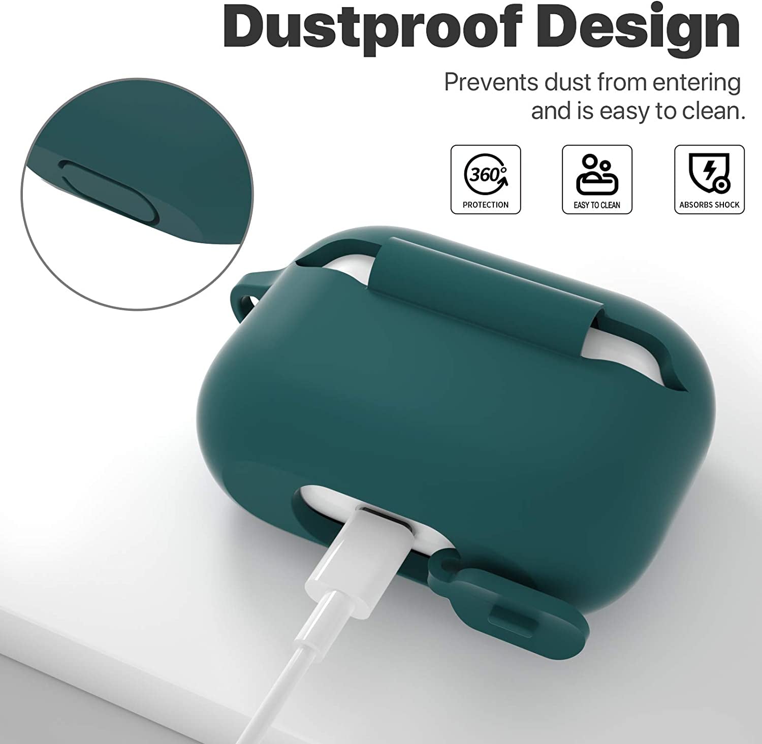 Protective Silicone Case Cover for AirPods Pro 1st & 2nd Gen