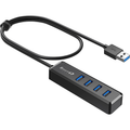 4-Port USB 3.0 Hub with 2ft Cable – High-Speed USB Expander for Laptop, PC & Mac